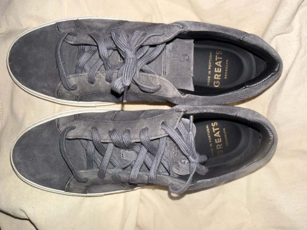 GREATS Royale 2.0 Grey Suede Sneakers Size 8
